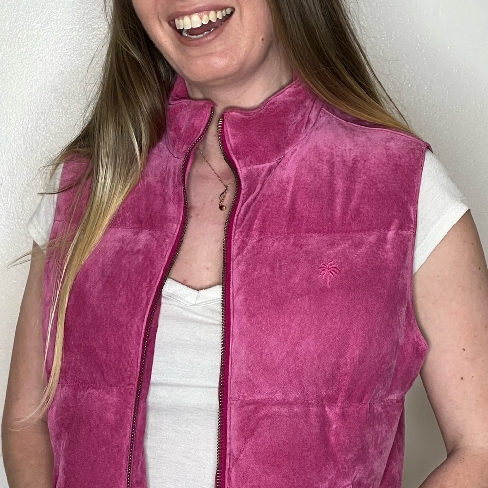 Lilly Pulitzer Pink Puffer Vest 💕❄️💘 barbie